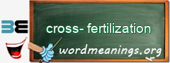 WordMeaning blackboard for cross-fertilization